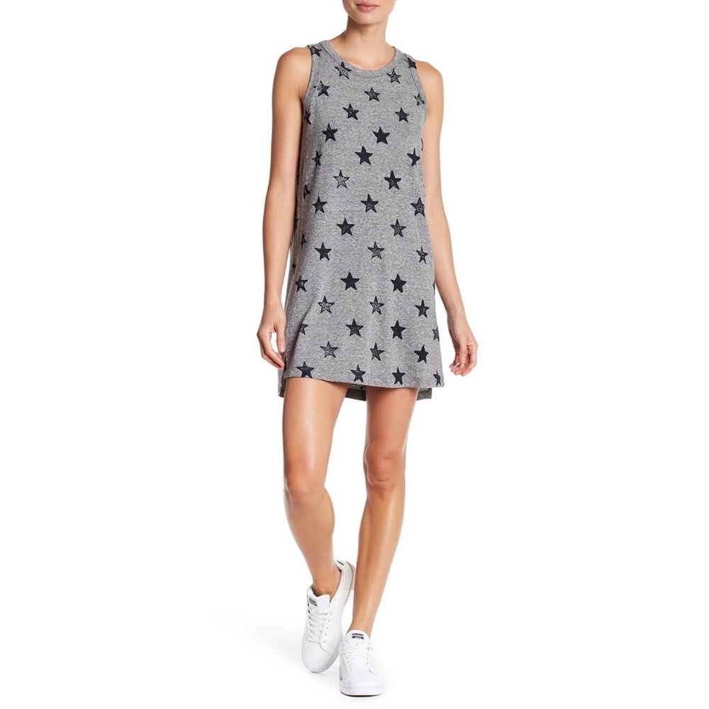 Current/Elliot Muscle Tee Dress with Big Navy Stars